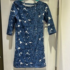 MAHI GOLD Blue, White and Pink Dress